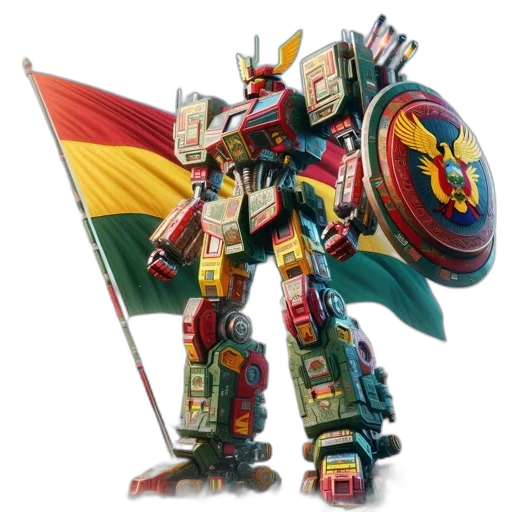 robot, weapon, concept art, 3d render transparent PNG cut-out