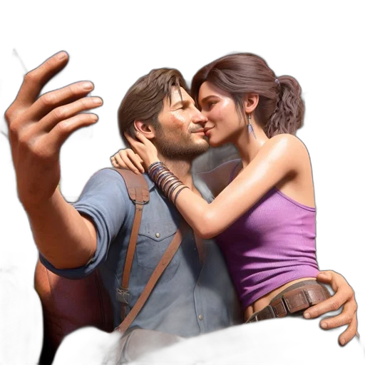 face, concept art, photorealistic, 3d render transparent PNG cut-out