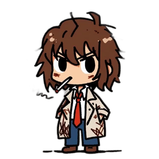 jacket, staff, creature, animal transparent PNG cut-out