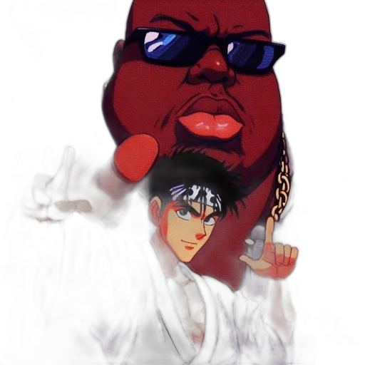 vaporwave, concept art, anime, pixel art transparent PNG cut-out