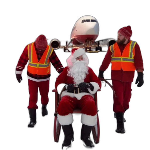 snowy, runway, trio, guides transparent PNG cut-out
