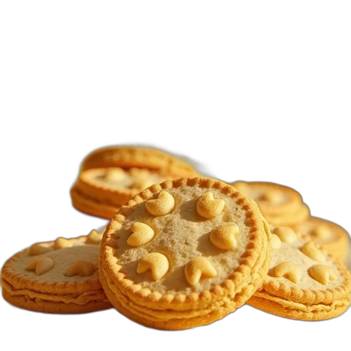 food, crown, 3d render, photorealistic transparent PNG cut-out