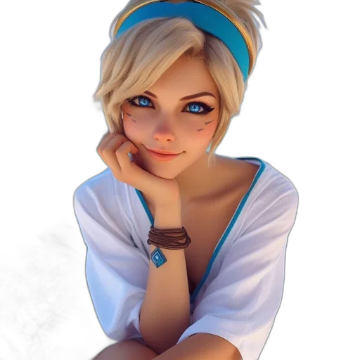 face, staff, jewelry, dress transparent PNG cut-out