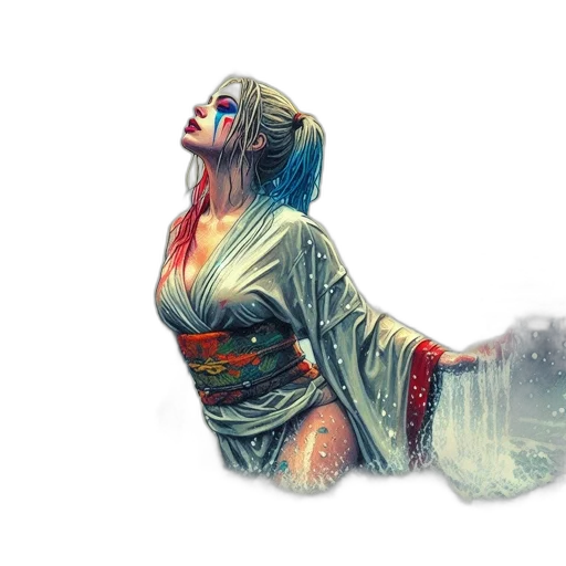 dress, concept art, comic book art, watercolor transparent PNG cut-out