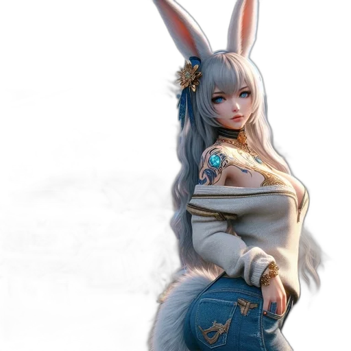 dress, staff, dragon, fantasy art transparent PNG cut-out