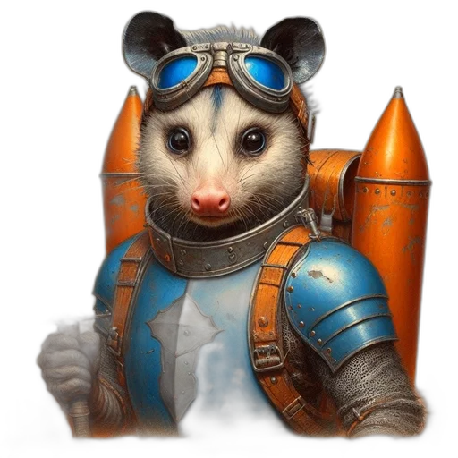 animal, robot, staff, creature transparent PNG cut-out