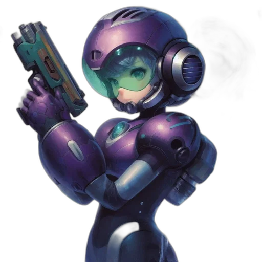 robot, weapon, staff, concept art transparent PNG cut-out