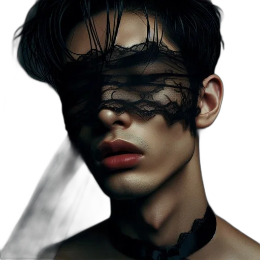 mask, face, hair, robot transparent PNG cut-out