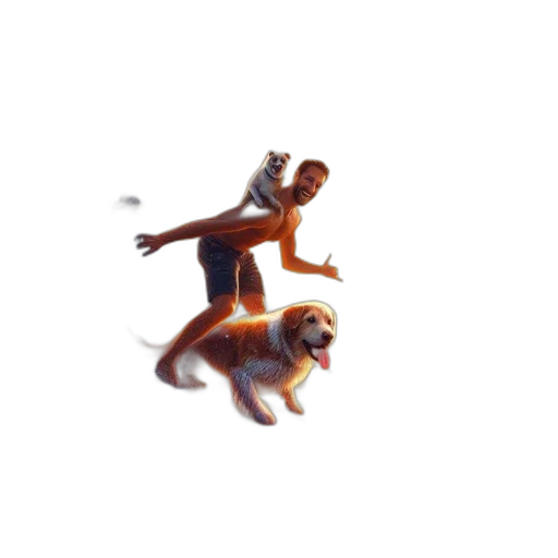 creature, animal, staff, hair transparent PNG cut-out