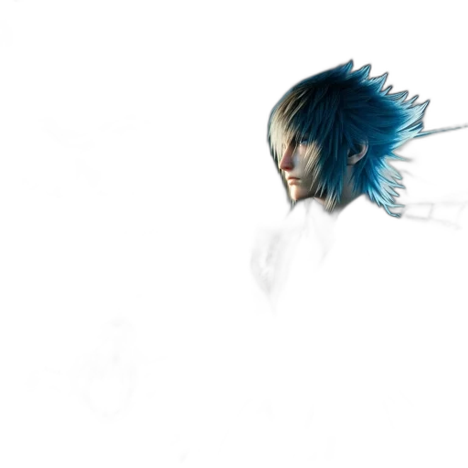 hair, dragon, face, weapon transparent PNG cut-out