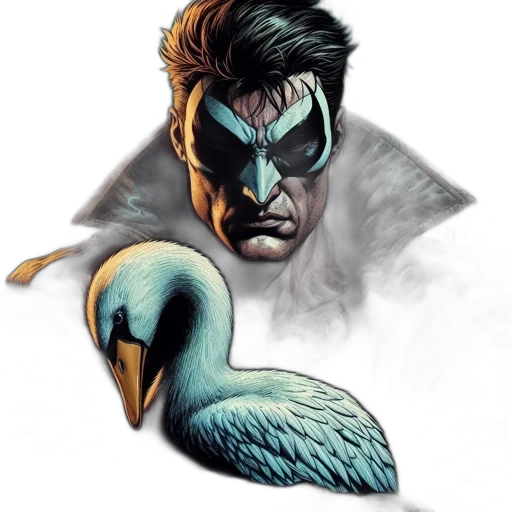 mask, face, creature, comic book art transparent PNG cut-out