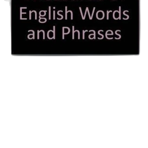 book, cover, title, english transparent PNG cut-out
