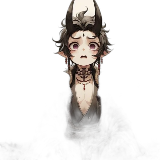 mask, creature, dragon, staff transparent PNG cut-out