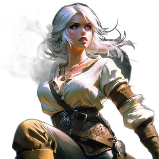 fantasy art, concept art, comic book art, photorealistic transparent PNG cut-out