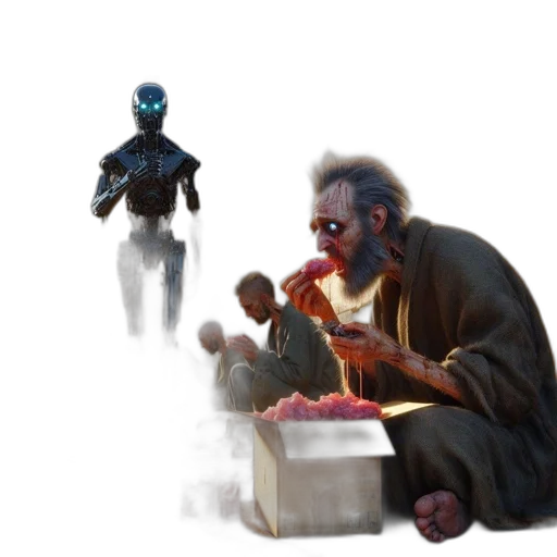 robot, creature, food, weapon transparent PNG cut-out