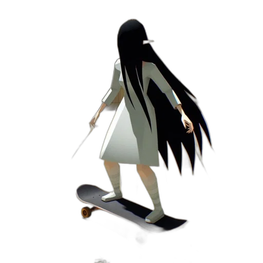 creature, dress, weapon, staff transparent PNG cut-out