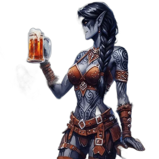 fantasy art, concept art, comic book art, pixel art transparent PNG cut-out