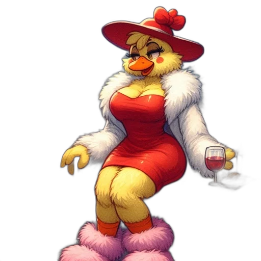 dress, hat, staff, pixel art transparent PNG cut-out