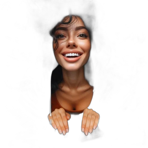 face, mask, creature, hair transparent PNG cut-out