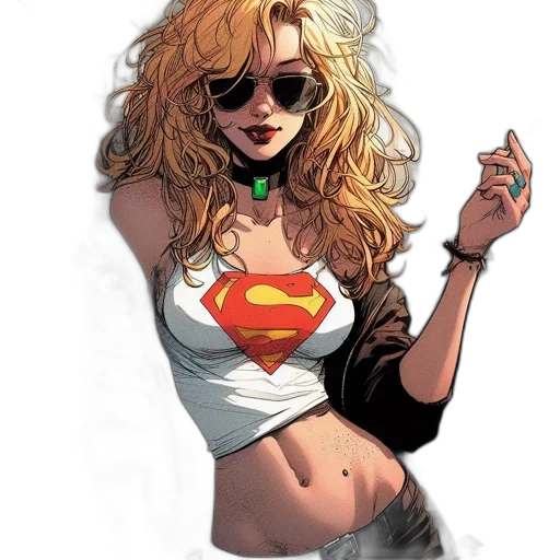 comic book art, concept art, cartoon, fantasy art transparent PNG cut-out