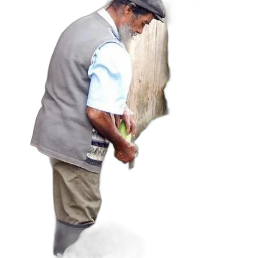 staff, hat, jacket, umbrella transparent PNG cut-out