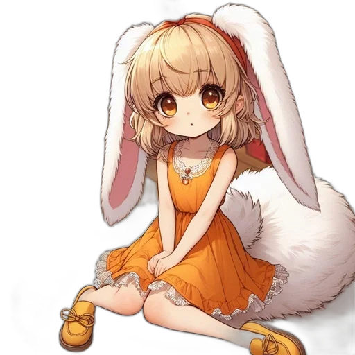 dress, staff, animal, creature transparent PNG cut-out