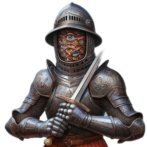 robot, mask, sword, face transparent PNG cut-out