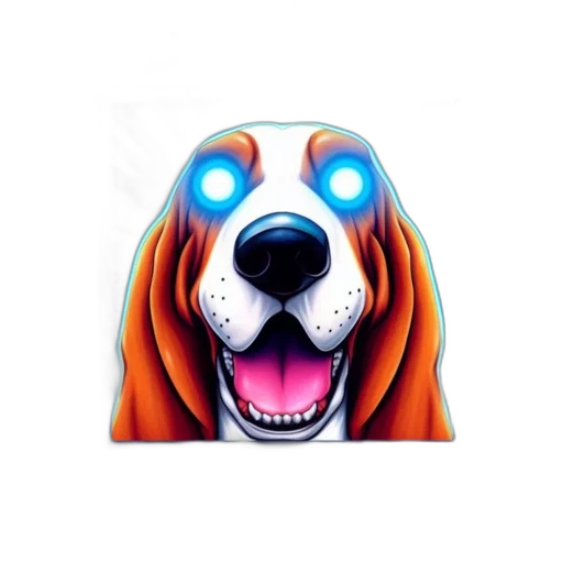 animal, face, pixel art, photorealistic transparent PNG cut-out
