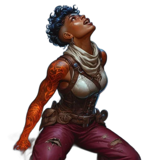 staff, concept art, comic book art, fantasy art transparent PNG cut-out