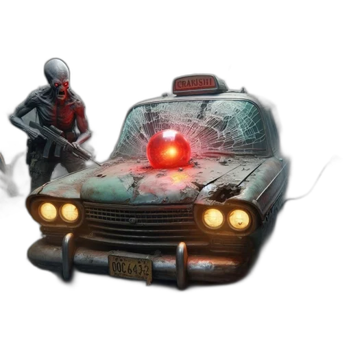 car, robot, weapon, concept art transparent PNG cut-out