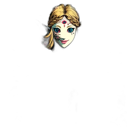 mask, face, staff, crown transparent PNG cut-out