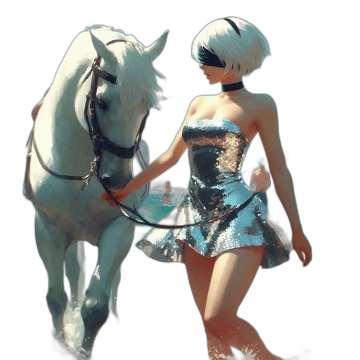 dress, weapon, animal, concept art transparent PNG cut-out