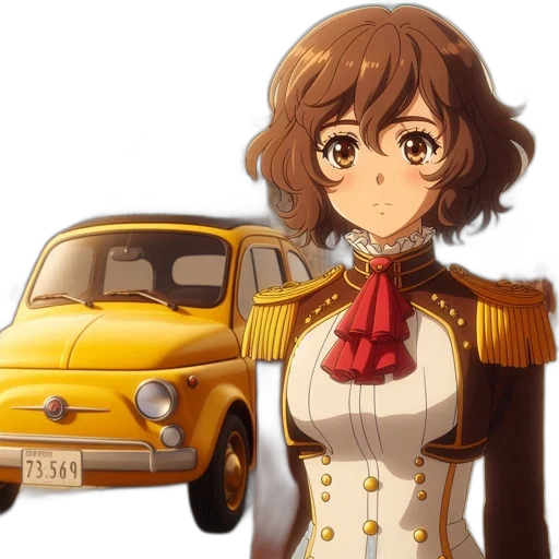 car, dress, face, weapon transparent PNG cut-out