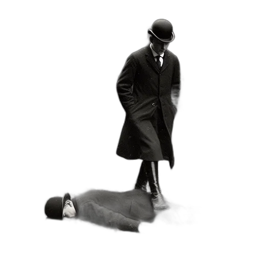 hat, umbrella, shoes, staff transparent PNG cut-out