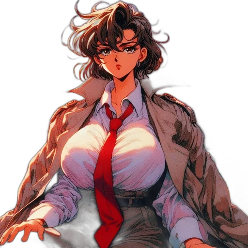 jacket, dress, staff, concept art transparent PNG cut-out