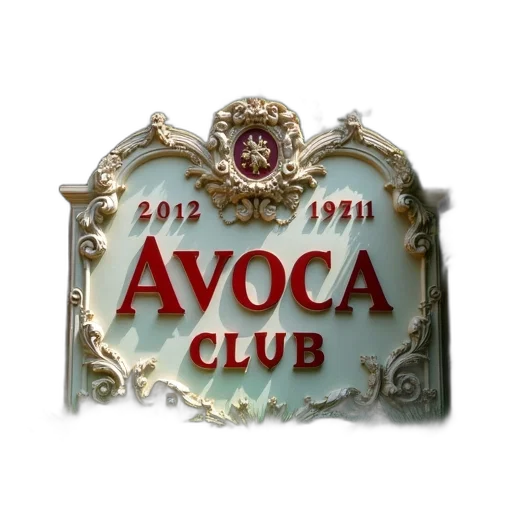 sign, avoca, club, coconut transparent PNG cut-out