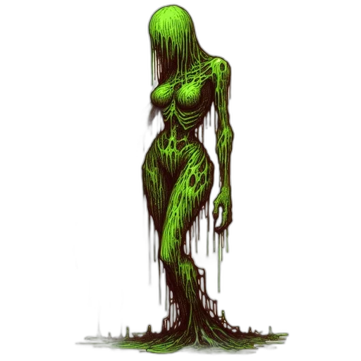 creature, dress, tree, hair transparent PNG cut-out