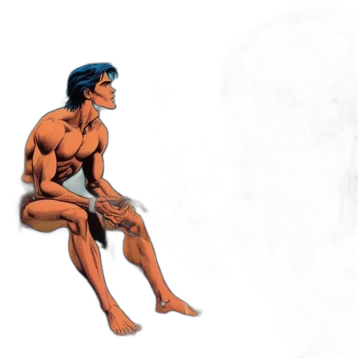 comic book art, concept art, 3d render, cartoon transparent PNG cut-out