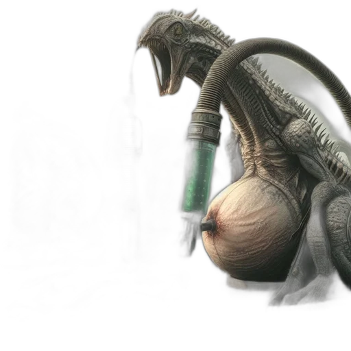 creature, weapon, robot, staff transparent PNG cut-out