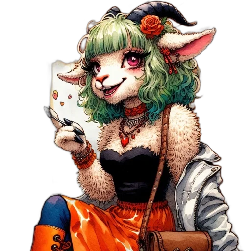 staff, dress, animal, mask transparent PNG cut-out
