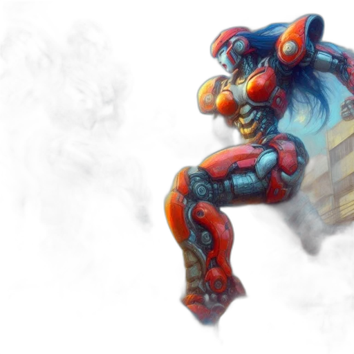 robot, dragon, weapon, concept art transparent PNG cut-out