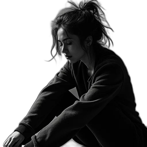 jacket, face, hair, dress transparent PNG cut-out