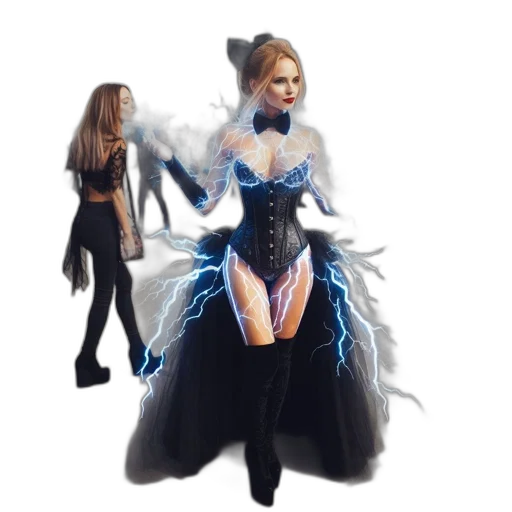dress, concept art, fantasy art, 3d render transparent PNG cut-out