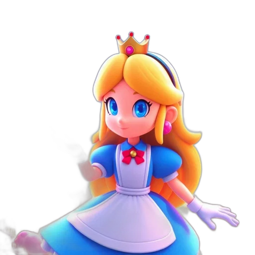 dress, crown, staff, robot transparent PNG cut-out