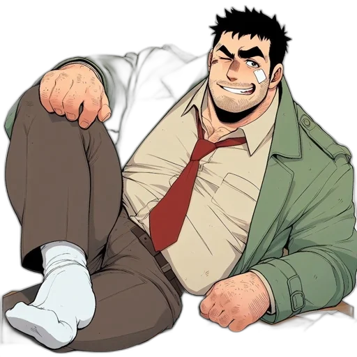 staff, jacket, cartoon, concept art transparent PNG cut-out