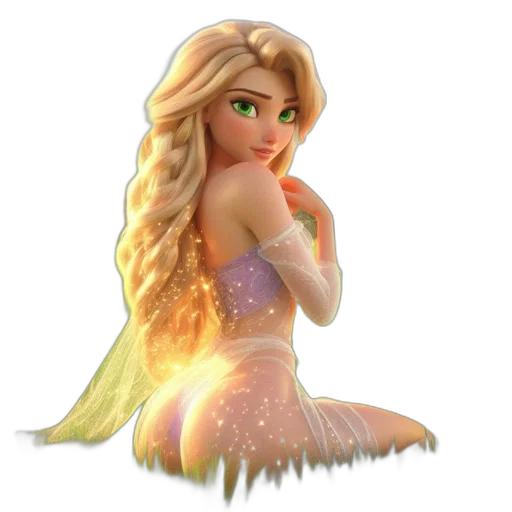 dress, fantasy art, concept art, 3d render transparent PNG cut-out