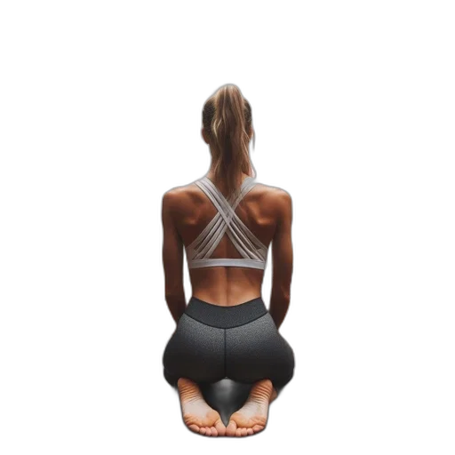 woman, athleisure, clothes, seated transparent PNG cut-out