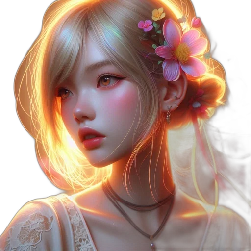 face, flower, mask, crown transparent PNG cut-out