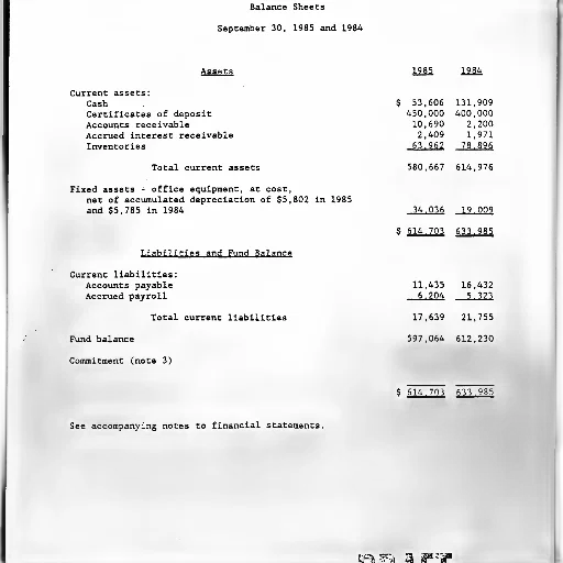 balance, sheets, september, 1985 transparent PNG cut-out