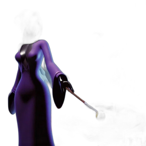 dress, staff, robot, weapon transparent PNG cut-out